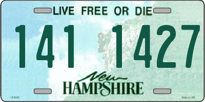 NH license plate 1411427