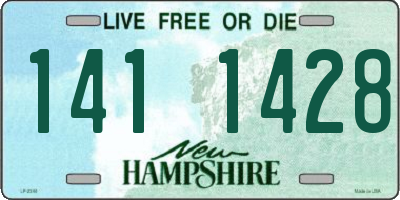 NH license plate 1411428