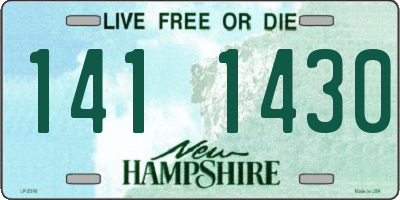 NH license plate 1411430