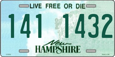 NH license plate 1411432