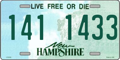 NH license plate 1411433