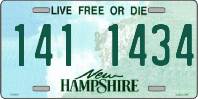 NH license plate 1411434