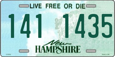 NH license plate 1411435