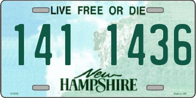 NH license plate 1411436