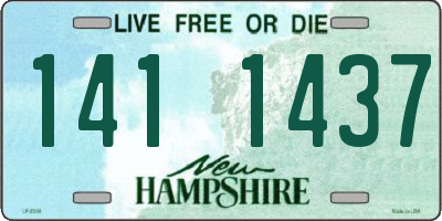 NH license plate 1411437
