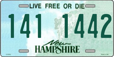 NH license plate 1411442