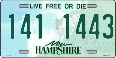 NH license plate 1411443