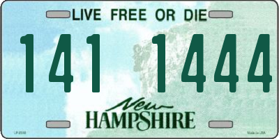 NH license plate 1411444