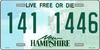 NH license plate 1411446