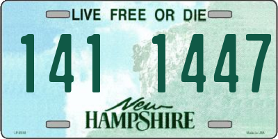 NH license plate 1411447