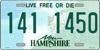 NH license plate 1411450