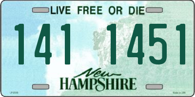 NH license plate 1411451