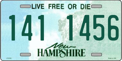 NH license plate 1411456