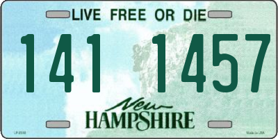 NH license plate 1411457