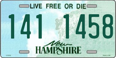 NH license plate 1411458