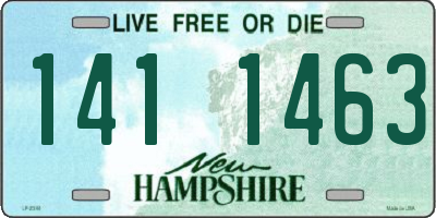 NH license plate 1411463