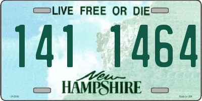 NH license plate 1411464