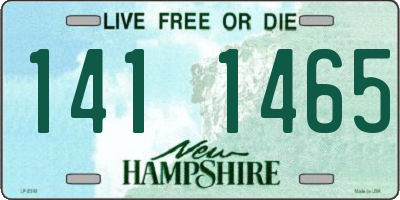 NH license plate 1411465
