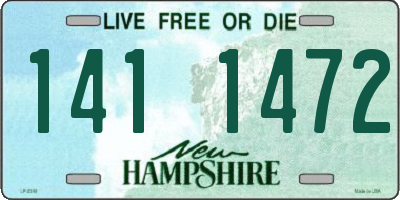 NH license plate 1411472
