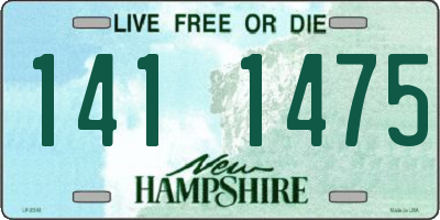 NH license plate 1411475