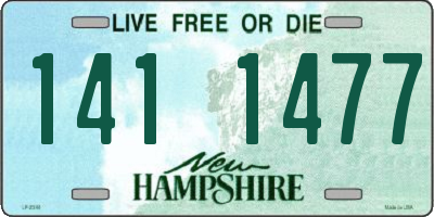 NH license plate 1411477