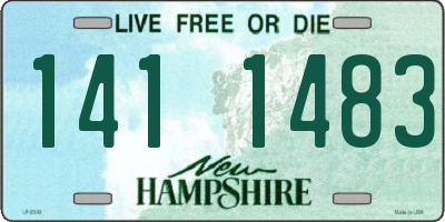 NH license plate 1411483