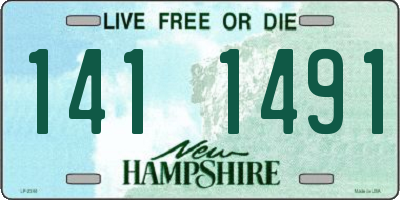 NH license plate 1411491
