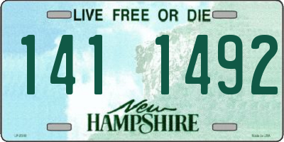 NH license plate 1411492
