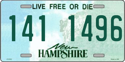 NH license plate 1411496