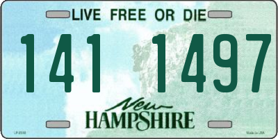 NH license plate 1411497