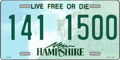 NH license plate 1411500