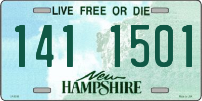 NH license plate 1411501