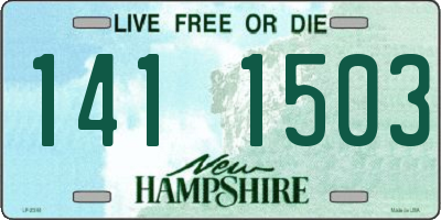 NH license plate 1411503