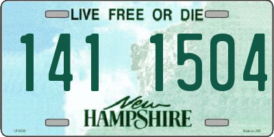 NH license plate 1411504