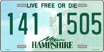 NH license plate 1411505
