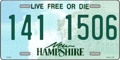 NH license plate 1411506