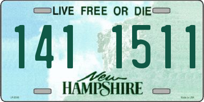 NH license plate 1411511