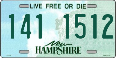 NH license plate 1411512