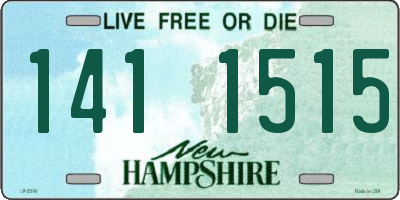 NH license plate 1411515