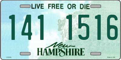 NH license plate 1411516