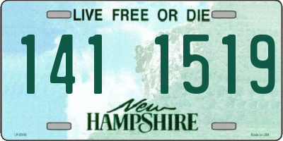 NH license plate 1411519