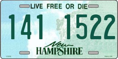 NH license plate 1411522