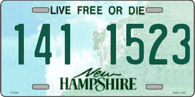 NH license plate 1411523