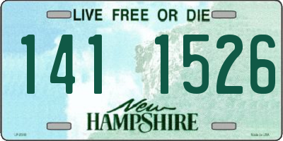 NH license plate 1411526