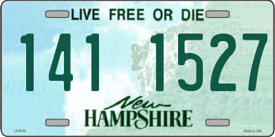 NH license plate 1411527
