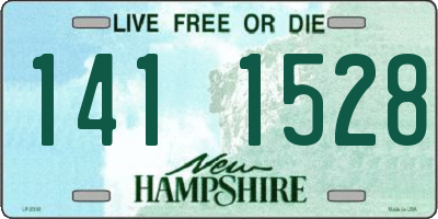 NH license plate 1411528