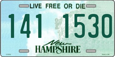 NH license plate 1411530