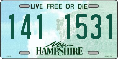 NH license plate 1411531