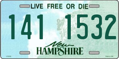 NH license plate 1411532