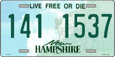 NH license plate 1411537